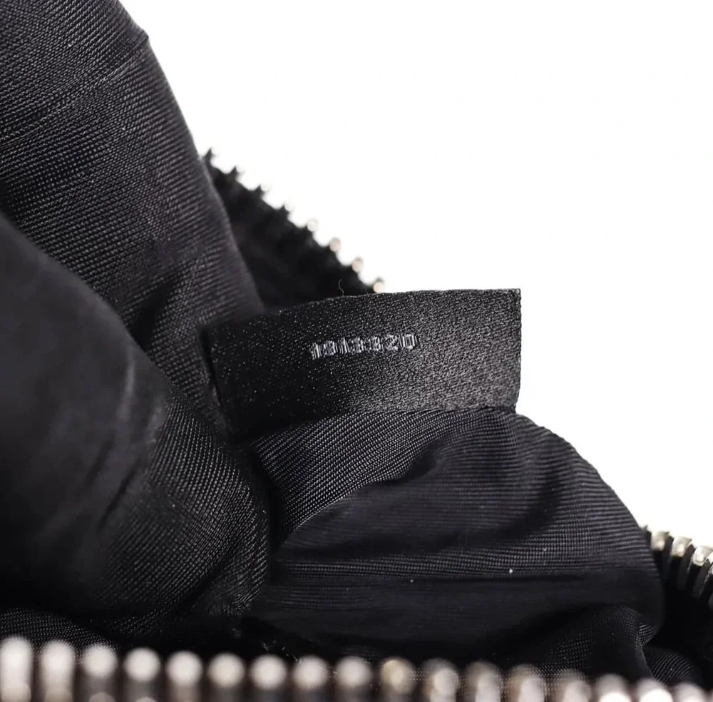 Alexander Wang Heiress Pouch in Crystal Mesh with a Black Leather Top Handle